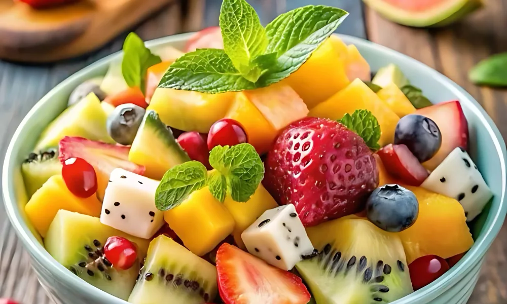 a bowl of fruit salad